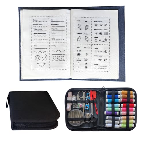 Embroidery Stitch Book Big Size,Large and Clear Patterns for Adult Practice Hand Embroidery Needles & Floral Patterns Gift for Craft Enthusiasts