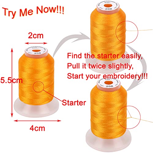 80 Spools Polyester Embroidery Machine Thread Kit