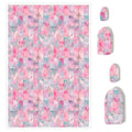 Briartw 10 Sheets Pastel Geo Bloom Polymer Clay Transfer Paper,Per Sheet 3.93inch x 5.82inch Polymer Clay Transfer Sheets for DIY Clay Jewelry Making Disposable Stickers - color: Pastel Geo Bloom