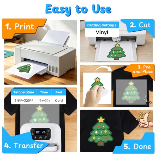 Heat Transfer Paper - 20 Sheets, 11" X 17" Dark Iron On Transfer Paper - color: Dark(20 Sheets)