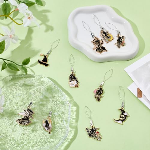 MAYJOYDIY 10Pcs Crow Embroidery Needle Threader Tool Enamel Death Raven Pendant Iron Sewing Machine Needle Threader Hand Machine Sewing Tool for DIY Art Cross Stitch Craft Knitting Quilting - color: Raven