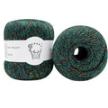 80g Sparkle Silver Lurex Thread Shining Yarn, Metallic Crochet Thread Yarn for Crocheting, Sparkle Metallic for Knitting Clothes, Car Charm, Keychain Charm(Jade) - color: Jade
