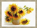 RIOLIS - Hot Summer 1488, Floral Cross Stitch Kits 15,75" x11,81, Cross Stitch Kits for Beginners & Advanced, Crossstitching Kits Adult, Counted Stitching Kits, Flowers Embroidery Kit - style: Hot Summer 1488