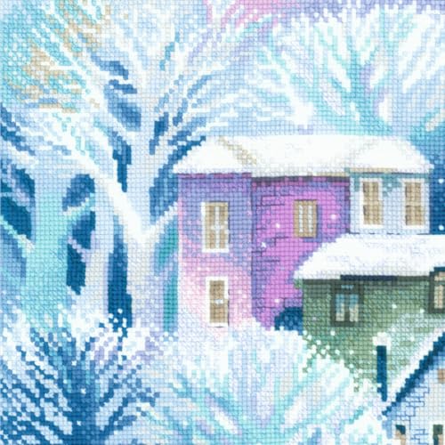 RIOLIS 2247 Panel/Cushion Town Counted Cross Stitch Kit 15.75 x 15.75 in - style: Panel/Cushion Town 2247