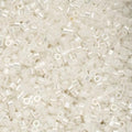 John Bead 25g Cylin Beads Off White AB 11/0 Glass Cylindrical Seed Beads for Jewelry Bracelets Necklaces Earrings Making Embroidery - color: Transparent Off White AB