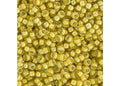 Miyuki Seed Bead 11/0 APX.22g - Crystal Lt. Olivine Lined Luster Japanese Glass Seed Beads - color: Crystal Lt. Olivine Lined Luster