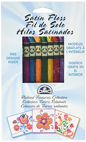 DMC Satin Floss Collection Pack 8.7yd 8/Pkg, Radiant Treasures