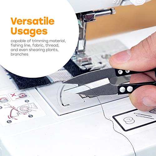 Evergreen Premium Thread Cutter Bulk 6 Pack, Small Mini Nippers for Quilting Supplies and Sewing Scissors Snips