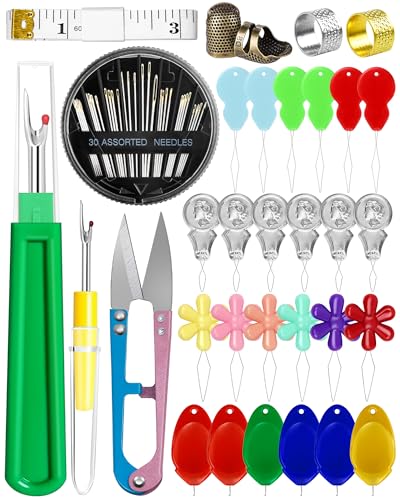 FIVEIZERO Needle Threaders Kit, 24 PCS Needle Threader for Hand Sewing