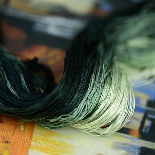 Natural 100% Mulberry Handmade Embroidery Silk Thread Silk Floss (43) - color: 43