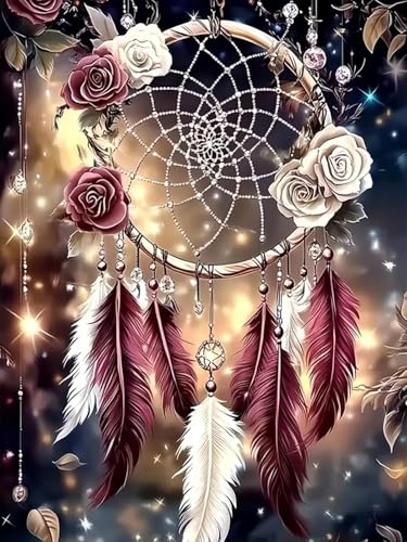 DYAIANGMU Dreamcatcher Stamped Cross Stitch Kit for Adults 15.7x11.8 inches - color: Y123
