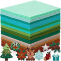 Tegeme 100 Pcs 8 x 12 Inches Felt Sheet for Craft Thin, Green Series - color: Green Series