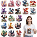 Dragon DTF Transfers Ready to Press, Iron on Decals for T-Shirts - color: Dragon623