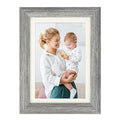 AEVETE Picture Frame 5x7 Gray Photo Frames Rustic for Wall and Desk - color: Rustic Gray, size: 5x7