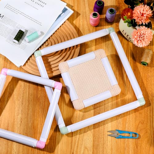 Janinka 3 Pcs Embroidery Hoop Cross Stitch Frames and Hoops, Mixing Colors - color: Mixing Colors