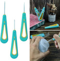 3 Pcs Green Candle Making Punch Needle Tool Set, Round Hole Cone Hand Drills Punch Needle Candles Wick Tools for DIY Silicone Mould Making Punch Candle Making,Round Hole Punch Wicking Needle Tools
