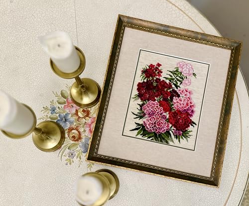 RIOLIS 1463 Sweet William Counted Cross Stitch Kit 9.5 x 11.75 in - style: Sweet William 1463
