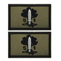 Tree Golan Heights Israel Flag Patch Applique, Embroidered Israeli Flag Patches Appliques, Tactical Combat Armband Badges with Hook and Loop Fastener Backing, 3.15 x 1.97Inch, Set of 2 - color: color_c