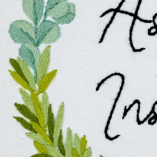 DUTCH STITCH BROTHERS Aspire Embroidery Starter Kit with Pattern and Instructions. Stamped Embroidery Kits with Embroidery Clothes with Pattern. 6" Embroidery Hoop - color: DSB032 Stamped fabric