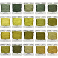 Premium Rainbow Color Embroidery Floss bobbins - Cross Stitch Threads - Friendship Bracelets Floss - Crafts Floss - 20 Bobbins Per Pack Embroidery Floss, Light Moss Green,Gradient - color: 522-370