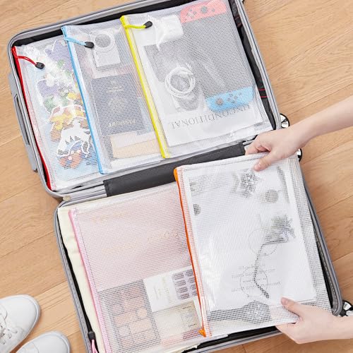 JARLINK A4 Mesh Zipper Pouch Bags, 30 Pcs Waterproof Zipper Pouch Bags - style: 30pcs
