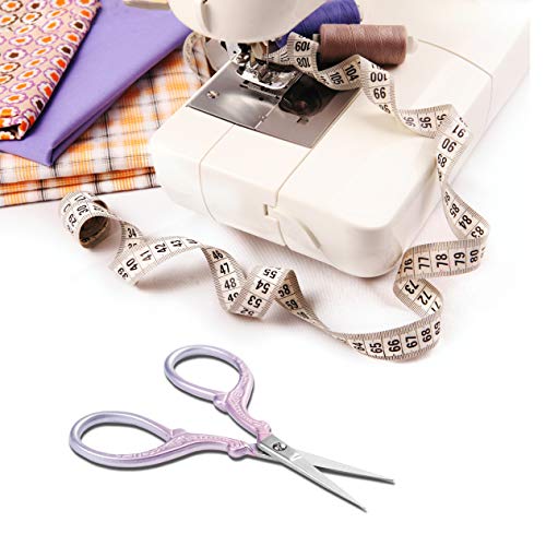 Embroidery Scissors Stainless Steel Sharp 3.6 inch Scissors - color: Pink Purple
