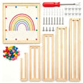 Wood Stretcher Bars 24Pcs 6-16Inch Cross Stitch Needlepoint Kit w Tacks & Remover