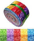 40P Cotton Jelly Roll Fabric Strips for Quilting and Sewing,Paisley - color: Paisley