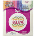 Believe Counted Cross Stitch Kit with Frame
