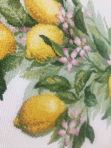 RIOLIS 2054 Bright Lemons Counted Cross Stitch Kit 11.75 x 15.75 in - style: Bright Lemons 2054