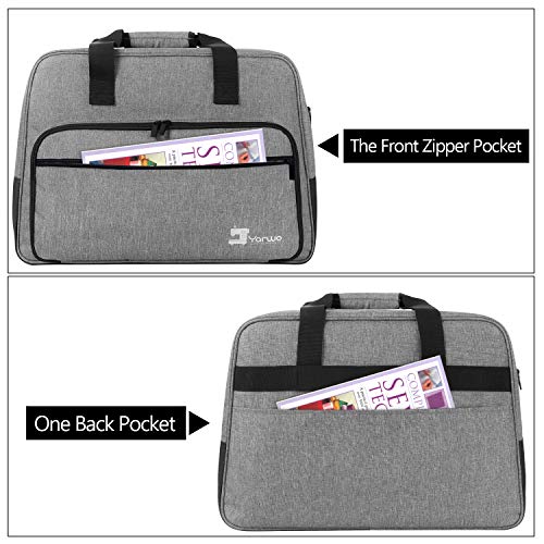 Yarwo Sewing Machine Carrying Case Fits Standard Sewing Machine, Gray