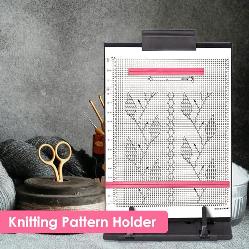 UNIMEIX 8 Pcs Magnetic Strips for Cross Stitch Knitting Chart Keeper Magnet Replacement Set Magnets Crochet Line Keeper Replacement Cross Stitch Supplies for Crafts Work（Exclude Chart Board） (Pink) - color: Pink