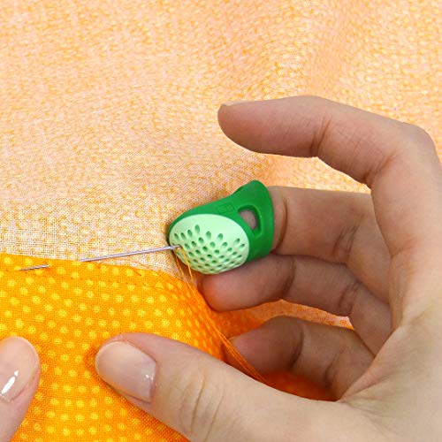 Dritz Soft Comfort Thimbles, Medium, Green, 12 pc