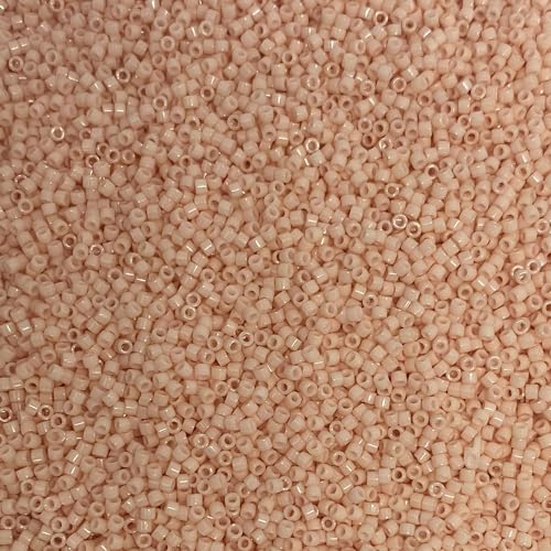 Miyuki Delica 11/0 Seed Beads - Glass Beads Bulk 5 Grams & Size 1.6mm 1000 Pieces Glass Seed Beads Somon (DB206) - color: DB206