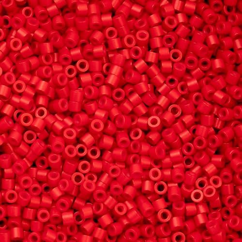 John Bead 25g Cylin Beads Red Fire Cracker Red 11/0 Glass Cylindrical Seed Beads for Jewelry Bracelets Necklaces Earrings Making Embroidery - color: Red Fire Cracker Red