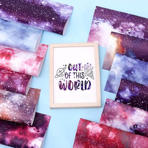 HTVSTD Stars Galaxy Sublimation Transfer Ink Paper 12 Sheets 12 * 10in - color: Galaxy-12