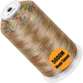 New brothread 5000M Huge Spool Embroidery Machine Thread - Variegated Color - color: Variegated Color-V-048