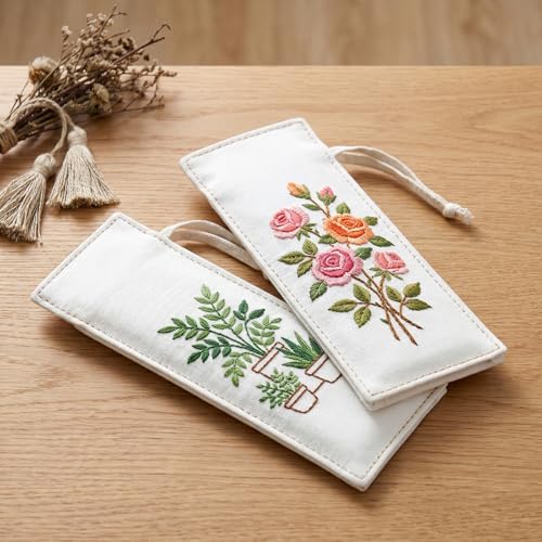 12 PCS Embroidery Fabric Squares Cotton Cloth White 6 x 6 Inch - color: White, size: 6 x 6 Inch