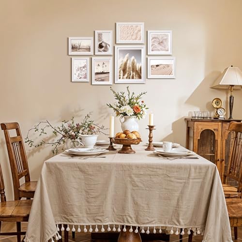 ArtbyHannah Gallery Wall Frame Set, 8 Pack White Picture Frames, Small - color: White, size: Small