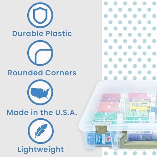 ArtBin Super Satchel 1-Compartment Craft Storage Box, Clear - color: Gold, size: 1 Pack