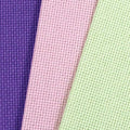 KCS 3 pc of 12" x 18"(30cmx45cm) 18CT Counted Cotton Aida Cloth Cross Stitch Fabric (Lavender+Pink+Light Green) - color: Lavender+pink+light Green