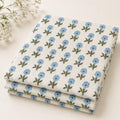 100% Cotton Fabric by the Yard, Hand Block Print Fabric for Sewing RB-182 - color: Rb-182 White, size: 5 Yard pre cut
