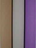 KCS 3 pc of 15" x 18"(38cmx45cm) Counted Cross Stitch Cotton Aida Cloth Needlework Rolled Fabric Box,14CT,Pearl Grey+Khaki+Lavender - color: Pearl Grey+khaki+lavender, size: 14CT