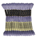 LE PAON Embroidery Floss, 14-Pack Six Strands 100% Long Staple Cotton Embroidery Thread, 8.7-Yard，Color Number：155, Med. Dk. Blue Violet - color: 155