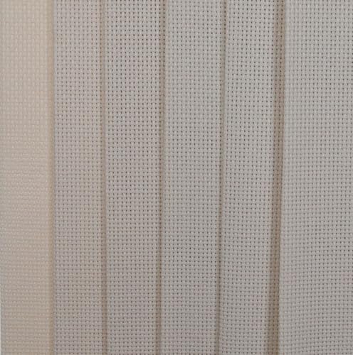KCS 4/6 pc of 12" x 18"(30cmx45cm) 18CT Counted Cotton Aida Cloth Cross Stitch Fabric (6 pc, Ecru) - color: Ecru, size: 6 pc