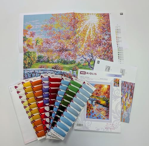 RIOLIS 2031 Sunny Autumn Counted Cross Stitch Kit 15.75 x 23.5 in - style: Sunny Autumn 2031