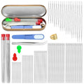 kdafio 100 Pcs Beading Needles Set Long Straight Large Eyes Thread Needles - style: 100 Pcs