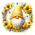 Gnome Flowers Stamped Cross Stitch Kits - Counted Cross Stitch Kits for Beginners Adults Needlepoint Cross-Stitch Patterns Dimensions Needlecrafts Embroidery Kits Arts and - color: Cross Stitch-0331-5