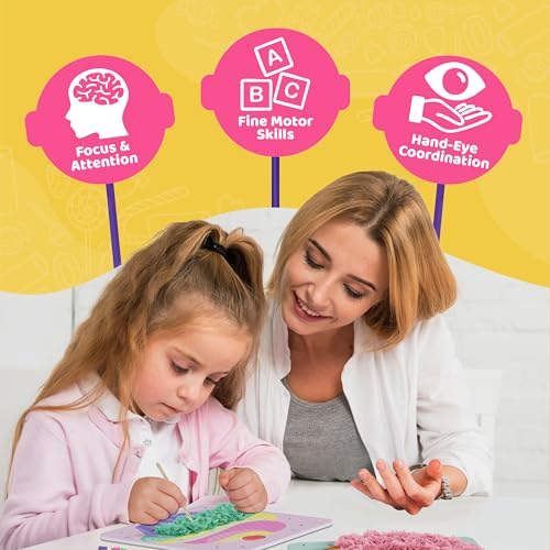 jackinthebox Poke Art Candyland Crafts Kits for Kids, Girls Gift, Ages 4-8 - style: Candyland