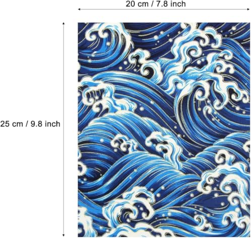 aufodara 30Pcs Fabric Cotton Crafts Japanese Style 20x25 cm, Fabric Patchwork Quilt Bundle, Printed Floral Gold Patterns Fabrics for Sewing Quilting DIY Artcraft Handwork (Color-Bronzing)
